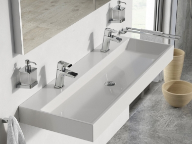 Dvigubas praustuvas Ravak Natural Duo 1200x450 mm 